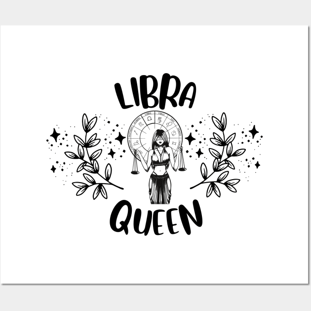 Libra Queen Wall Art by teresawingarts